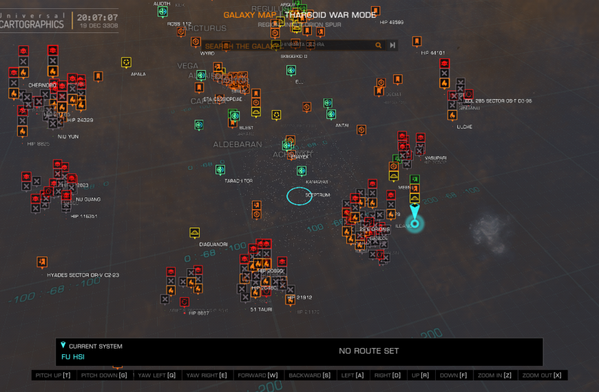 Thargoid Invasion Map